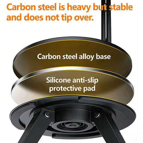 Desk Cell Phone Stand, Adjustable Foldable 360° Holder for Phones & Tablets, Compatible with Ipad Pro/Air/Mini & Iphone 17–12, Ideal for Folding Desk Smartphone Use