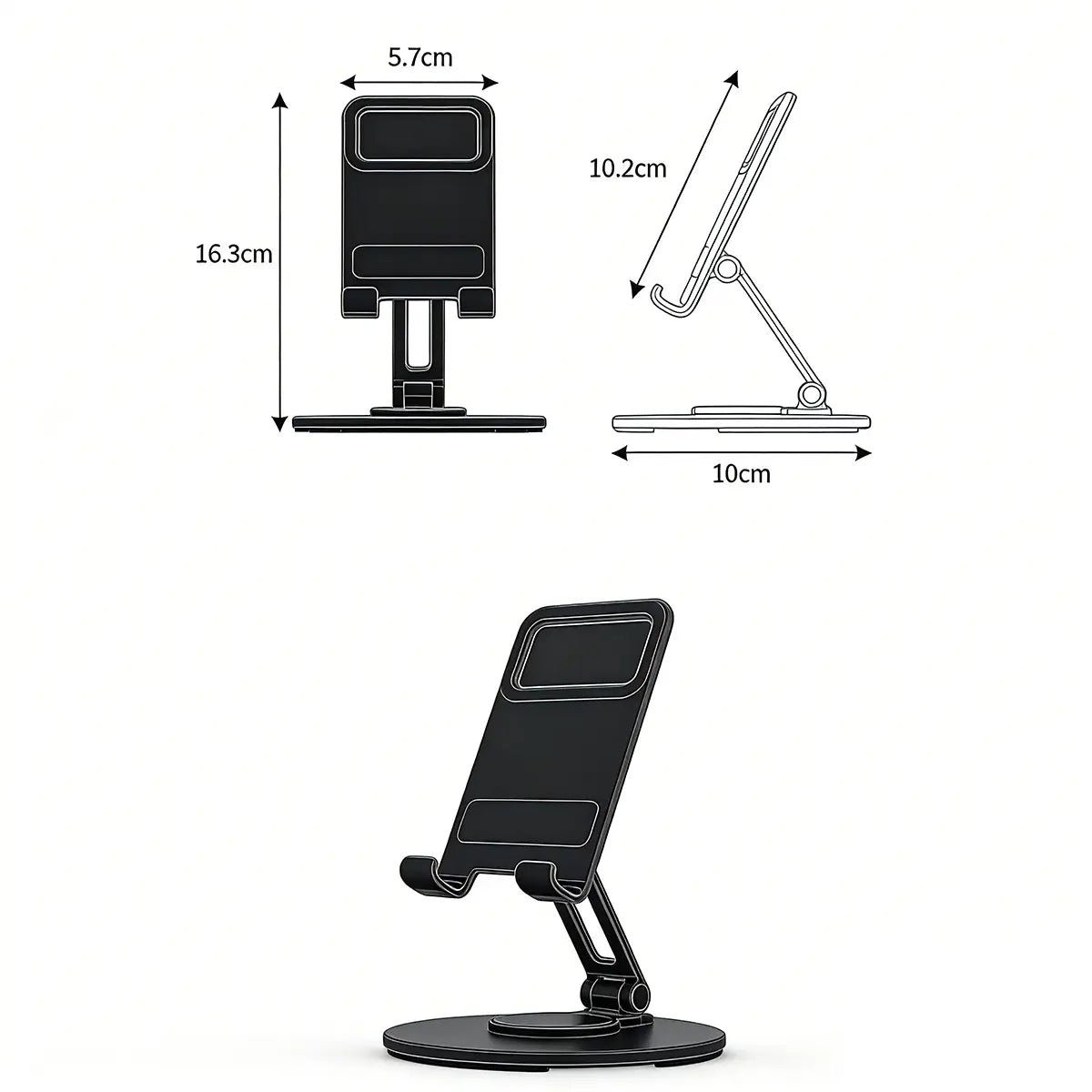 FlexDesk – Adjustable 360° Phone & Tablet Stand for iPhone & iPad - Gaskin Affiliates