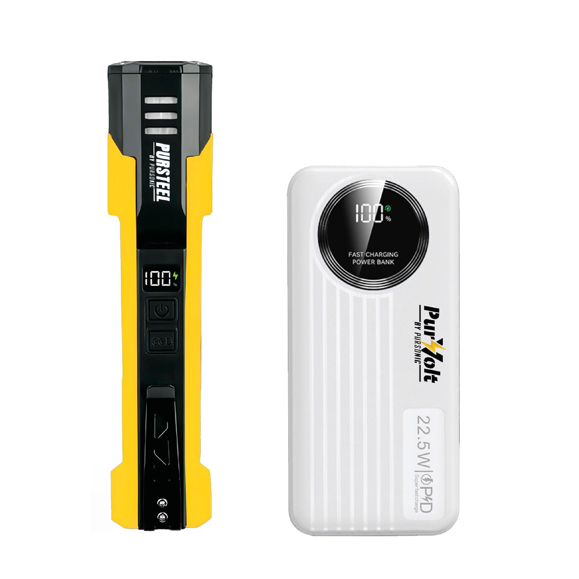 Pursonic Preparedness Bundle – Flashlight & Fast Charging Power Bank - Gaskin Affiliates