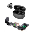 Power & Sound Bundle – 5-in-1 Wireless Charging Station + True Wireless Earbuds - Gaskin Affiliates