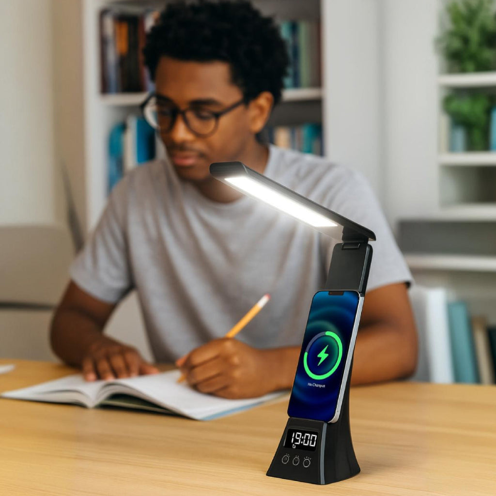 Pursonic Workspace Bundle – LED Desk Lamp + Wireless Mug Warmer - Gaskin Affiliates