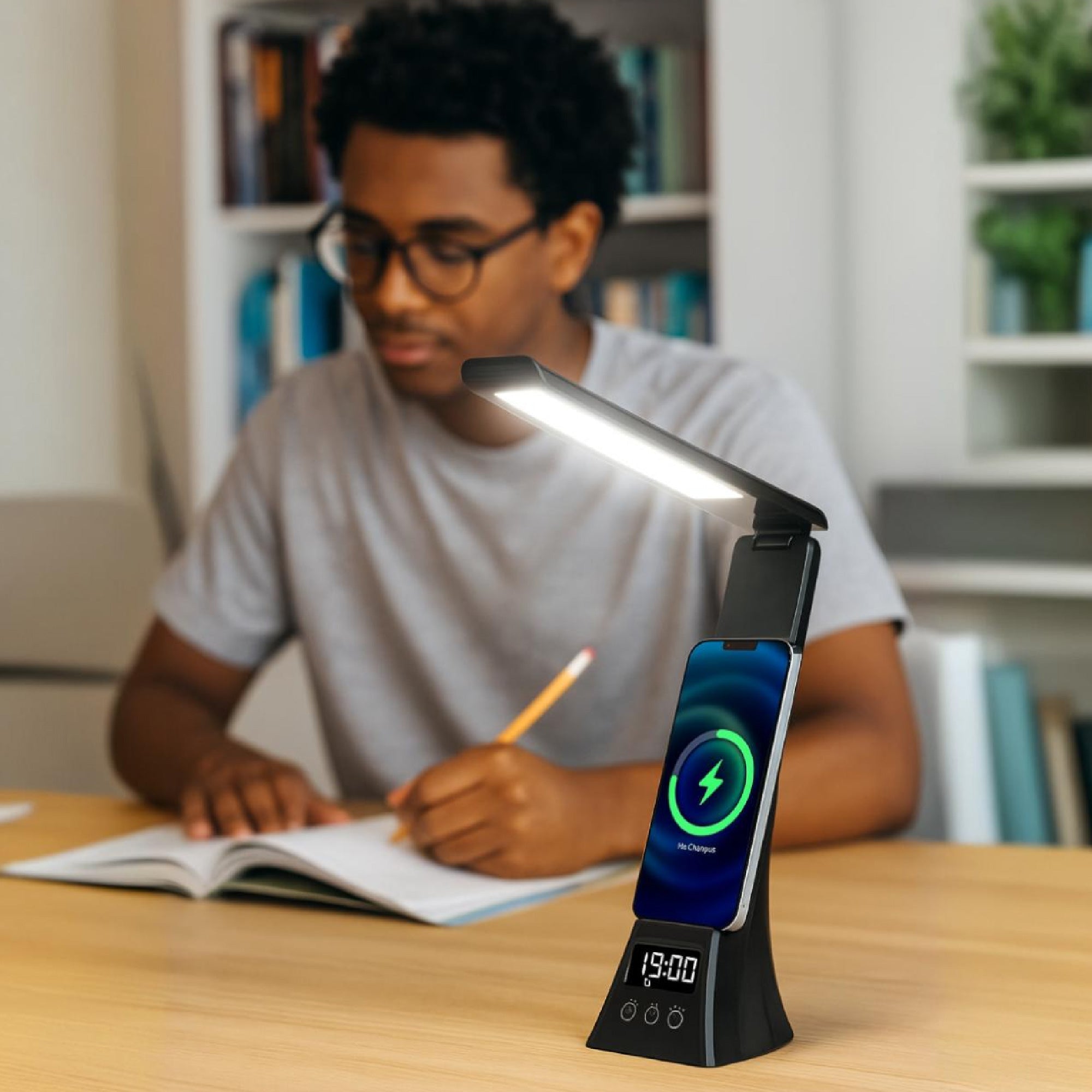 Pursonic Workspace Bundle – LED Desk Lamp + Wireless Mug Warmer - Gaskin Affiliates