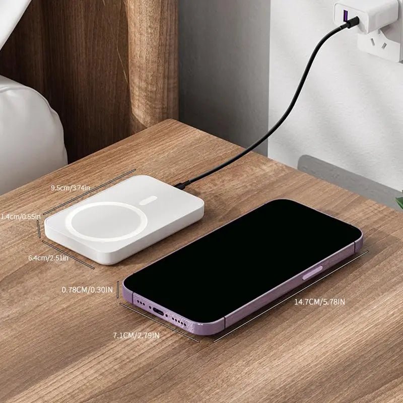MagCharge 5000 – MagSafe Wireless Power Bank for iPhone 12–17 - Gaskin Affiliates