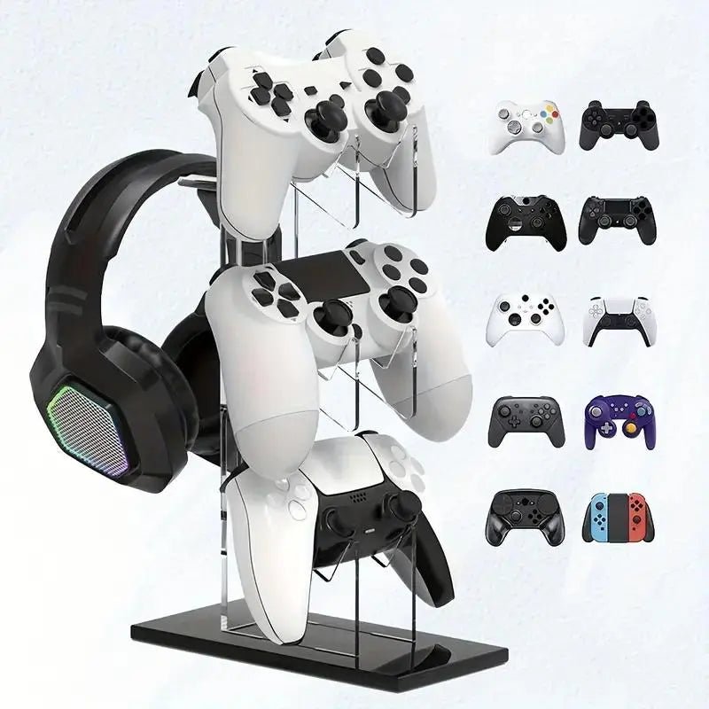 GearStation – 3-Layer Game Controller & Headphone Stand for PS5, PS4 & More - Gaskin Affiliates