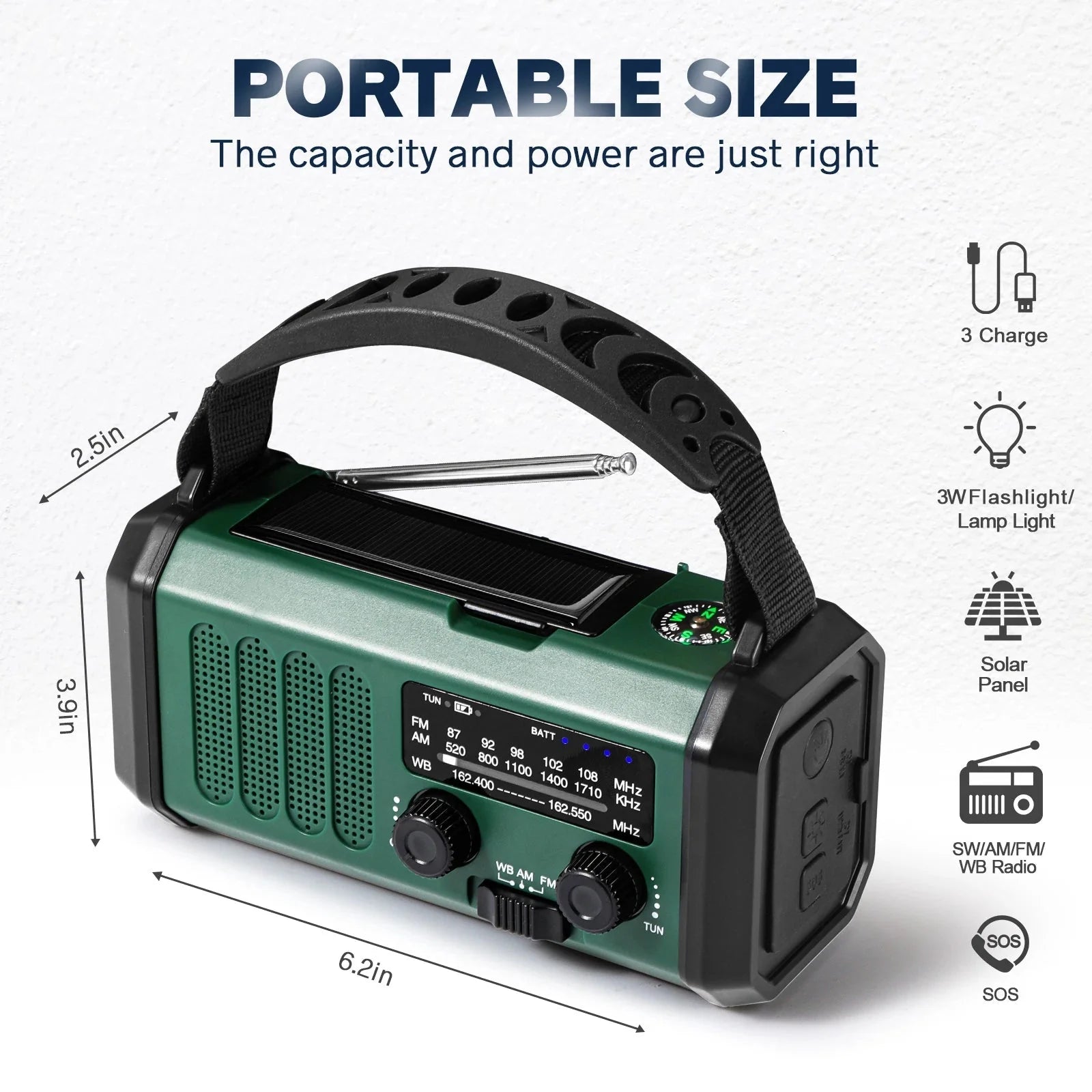 Women'S Hand Crank Emergency Radio