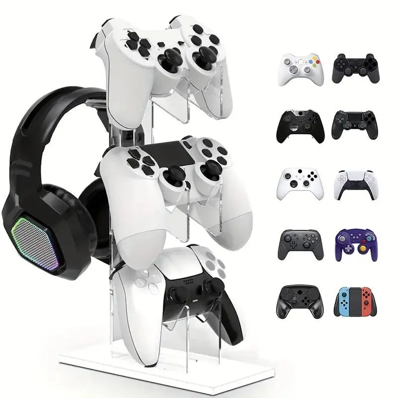 GearStation – 3-Layer Game Controller & Headphone Stand for PS5, PS4 & More - Gaskin Affiliates