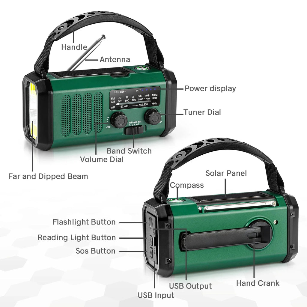 Women'S Hand Crank Emergency Radio
